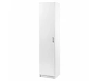 Lovisa Scandinavian Single Door Multipurpose Cupboard Storage Cabinet - White - White