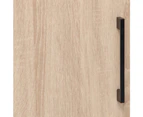 Nova 1-Door Multi-Purpose 5-Tier Cupboard Storage Cabinet - Light Sonoma Oak - White