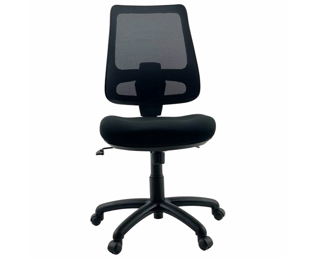 UNIX VELOX MIDNIGHT Mesh Bump Seat Comfort & Perfect Base Office Task Computer Chair - Black