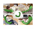 2X Foldable Tatami Floor Sofa Bed Meditation Lounge Chair Recliner Lazy Couch Green