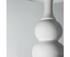 Estelle Classic Poittery Wheel Ceramic Table Lamp Light White