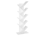 Vasagle 8 Tier Tree Bookshelf White Bookcase