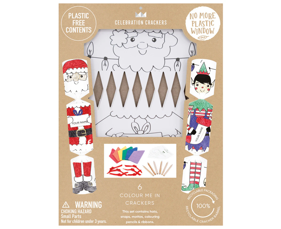 Colour Your Own - Santa & Elf 6 Pk