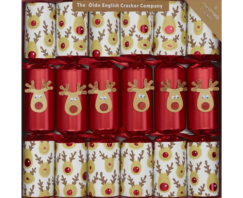 Racing Reindeer Crackers - Robin Reed 6pk