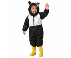 Regatta Childrens/Kids Mudplay III Panda Waterproof Puddle Suit (Black/White) - RG8892