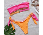 2 Pcs/Set Beach Bikini Set Set Water Sports Clothes-Orange