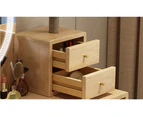 Lily Rubberwood Dressing Table/Solid Timber Vanity Set/Bedroom Dresser/Minimal Assembly
