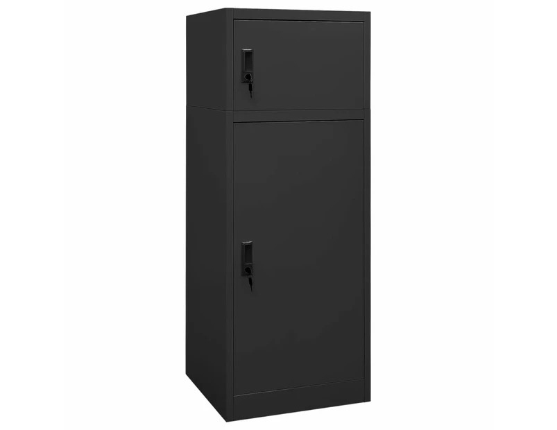 vidaXL Saddle Cabinet Anthracite 53x53x140 cm Steel