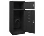 vidaXL Saddle Cabinet Anthracite 53x53x140 cm Steel