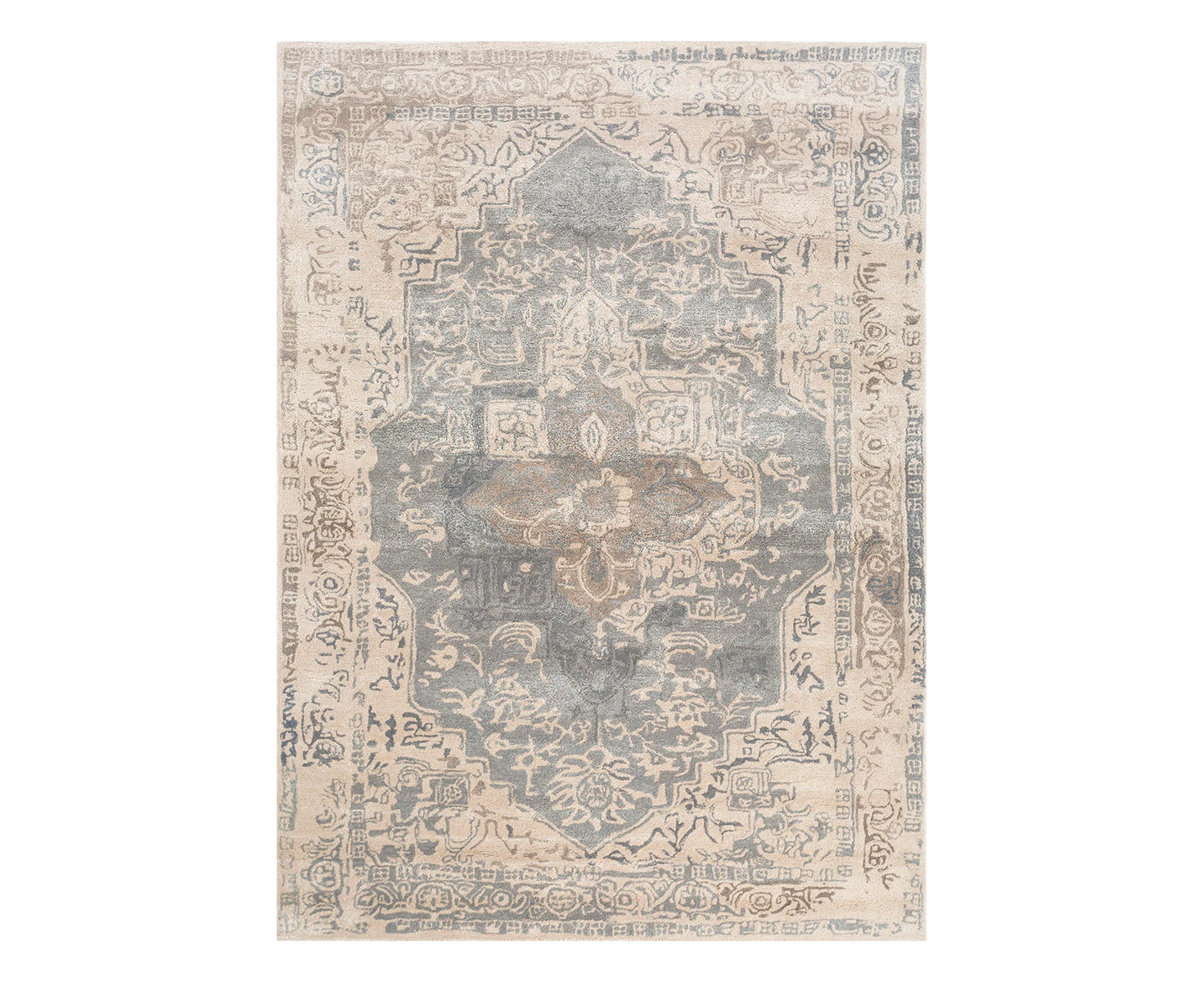 Live It Merth Hand-Tufted Viscose and Wool Traditional Rug- 160 x 240cm - Pearl Blue