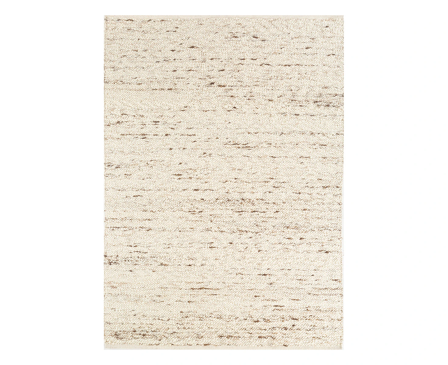 Live It Ebb Pure Wool Hand-Woven Flat Weave Design  Rug160 x 240cm - Cream