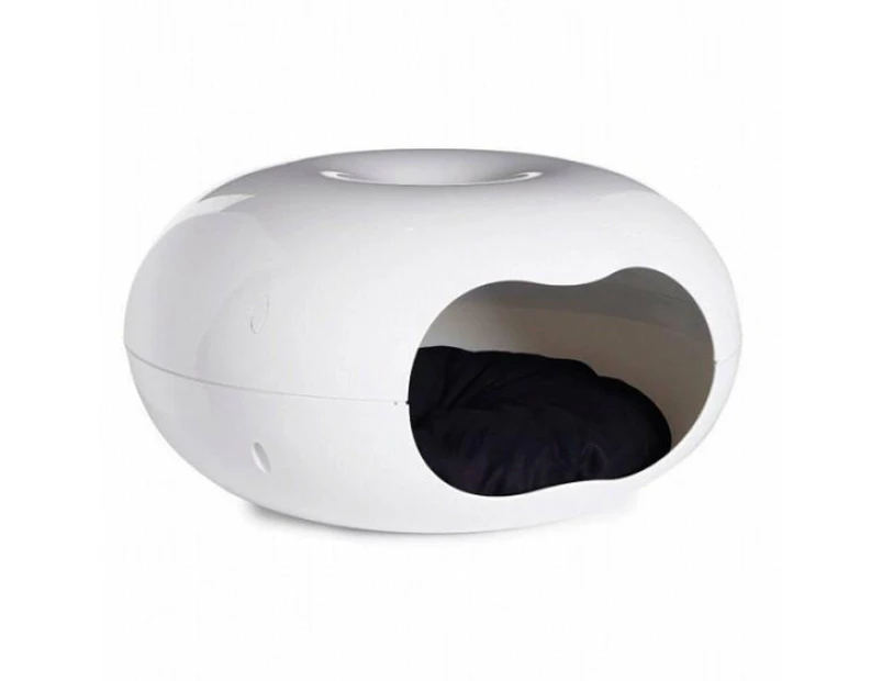 Moderna Donut Cat Cave Plastic Bed for Cats Small Dogs Catch