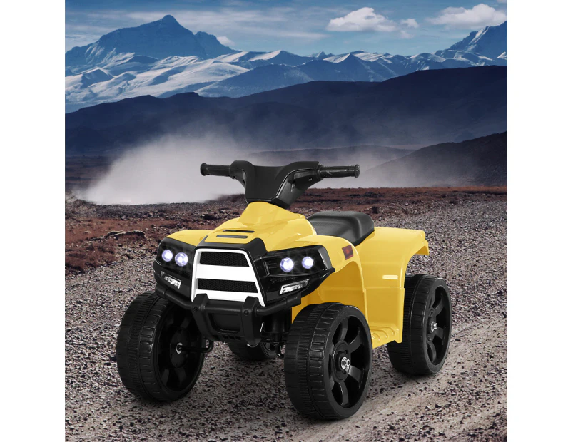 Rigo Kids Ride On Car ATV Quad Motorbike 4 Wheeler Electric Toys Battery Yellow
