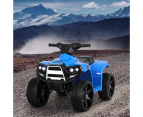 Rigo Kids Ride On Car ATV Quad Motorbike 4 Wheeler Electric Toys Battery Blue