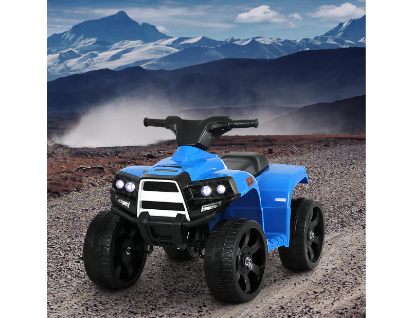 Rigo Kids Ride On Car ATV Quad Motorbike 4 Wheeler Electric Toys Battery Blue