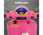 Kids Electric Ride On Car Motorcycle Motorbike Vespa Licensed GTS Pink