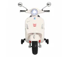 Kids Electric Ride On Car Motorcycle Motorbike Vespa Licensed GTS White