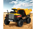 Rigo Kids Electric Ride On Car Dumptruck Loader Toy Cars 12V Yellow