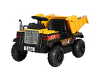 Rigo Kids Electric Ride On Car Dumptruck Loader Toy Cars 12V Yellow