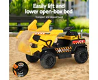 Rigo Kids Electric Ride On Car Dumptruck Loader Toy Cars 12V Yellow