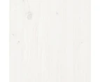 vidaXL Garden Table White 203.5x100x76 cm Solid Wood Pine