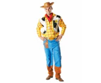 Disney Pixar Woody Deluxe Adults Dress Up Cowboy Party Costume - Multicoloured
