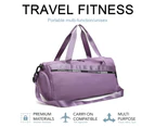 Gym Bag, Small Duffel Bag For Sports, Gyms And Weekend Getaway,Purple Fumigation