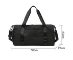 Gym Bag, Small Duffel Bag For Sports, Gyms And Weekend Getaway,Classic Black