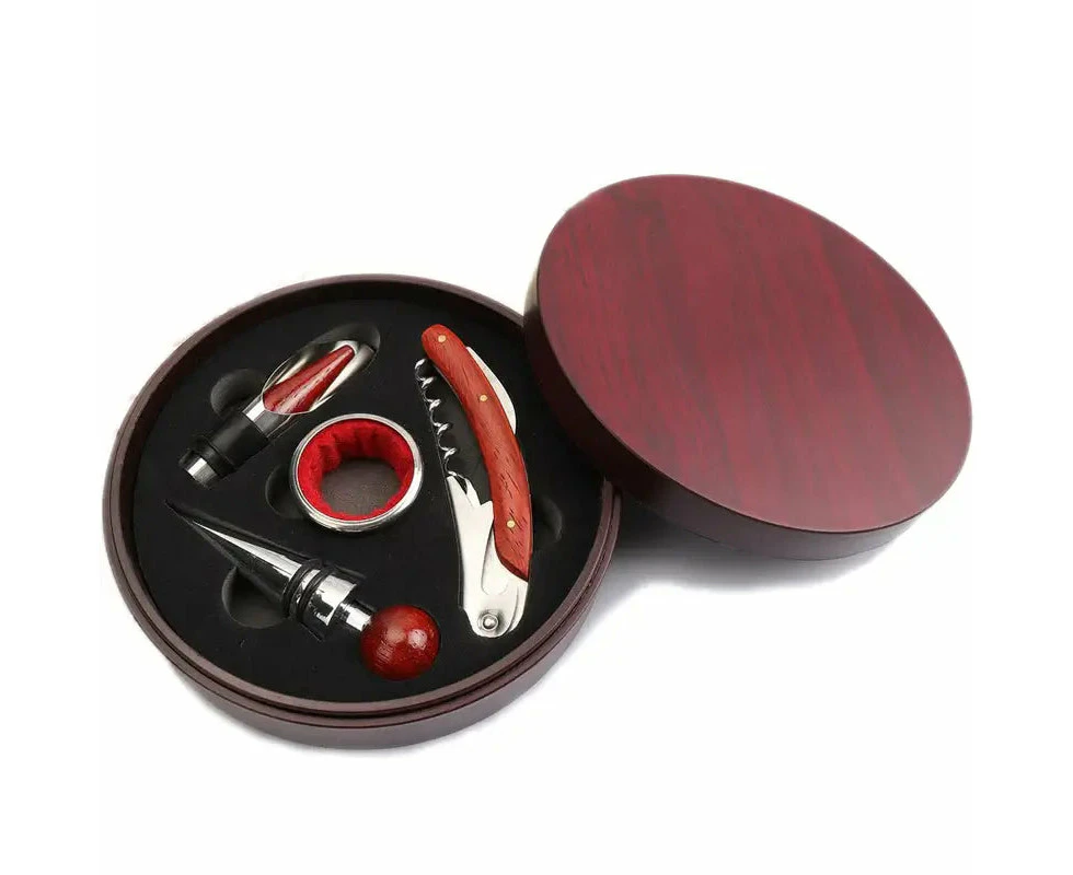 Don vassie Luxury wine accessories gift box-4 pieces round box