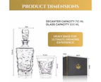 Don Vassie Luxury Whisky Decanter Set with 4 Glasses-DAINTREE RAINFOREST