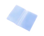 Plastic PVC Clear Pouch Name ID Credit Card Holder for Case Organizer Keeper Poc-Color-Blue