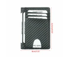 Men Slim PU Leather Credit Card Driver License Holder Cards for Case Pocket Wall-Color-Black