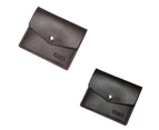 Portable Multi card Slot Coin Wallet Money Bag for Easy Card Management and Secure Storage-Color-dark brown