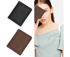 Minimalist Leathers Wallet Large Capacity Front Pocket Credit Card Holder RFIDs Blocking Slim Wallet Coin Purse Unisex-Color-Black