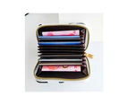 PU leather Business ID Credit Card Holder Pocket for Case Purse Wallet Organizer-Color-Pink