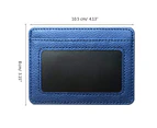 Slim Card Holder Wallet Business Credit Cards Money Case PU Leather Coin Purse for Women Men-Color-Yellow