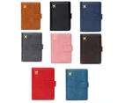 PU Leather RFID Blocking Passport Holder Covers Travel Credit Card Wallet for Women Men Passport Cover-Color-coffee
