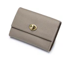 PU Wallet Women Men Short Small Wallets Mini Purse Card Holder Money Bag Coin Pocket-Color-Purple