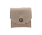 Retro Style Mini Short Wallet Slim and Portable PU Card Holder Money Bag Purse for Coins and Bills-Color-Gold