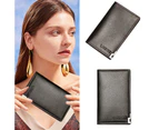 Stylish and Portable Card Holder Compact and Durable Wallet Purse Perfect for Organizing Your Cards-Color-Black