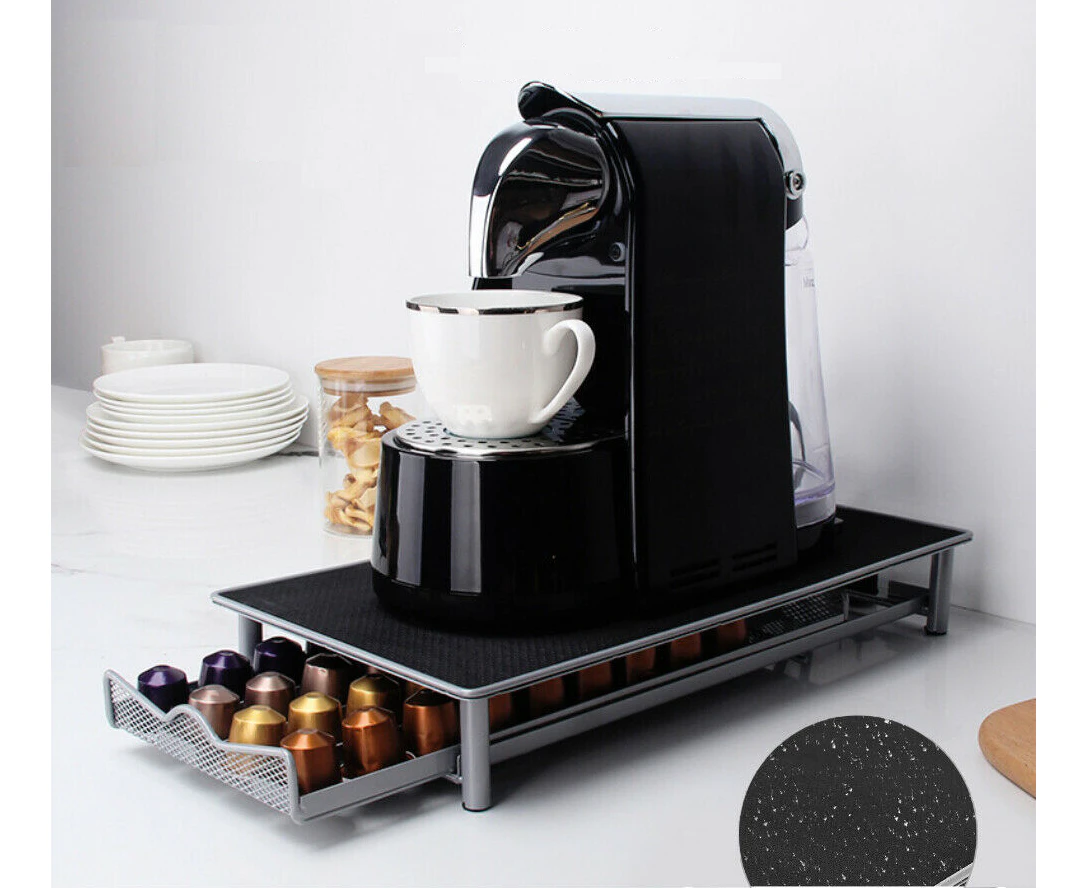 Coffee Capsules Holder Rack 40 Pods Drawer Storage Organizer Stand For Nespresso