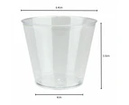 Clear Mini Plastic Round Dessert Cups 125ml (Pack of 12)