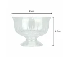 Clear Plastic Ice Cream Cups (Pack of 6)