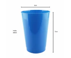 Cobalt Blue Plastic Reusable Cups 380ml (Pack of 10)