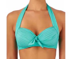 Seafolly Soft Cup Halter Bikini Top - Seychelles Blue