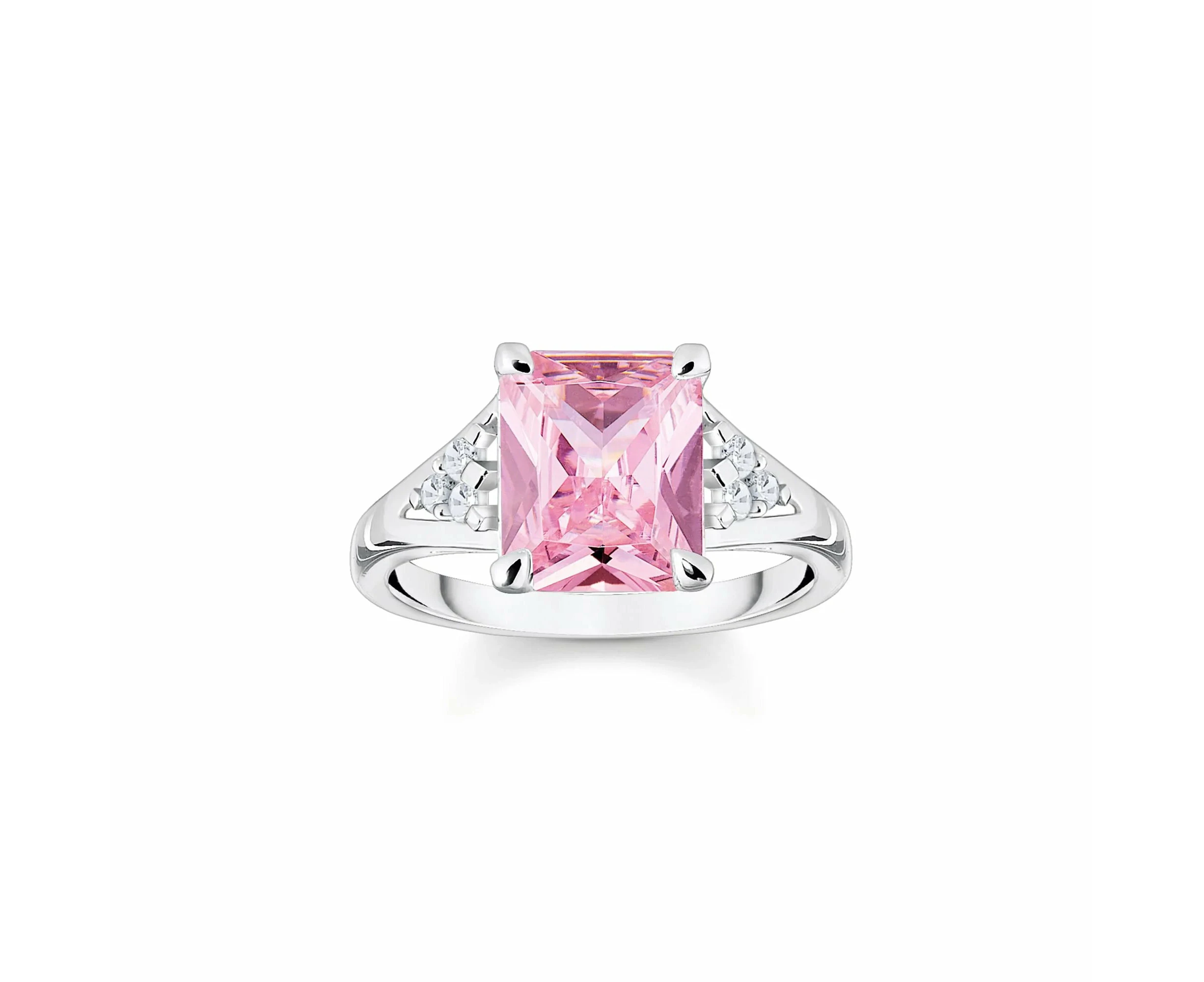 THOMAS SABO Heritage Pink Silver Cocktail Ring