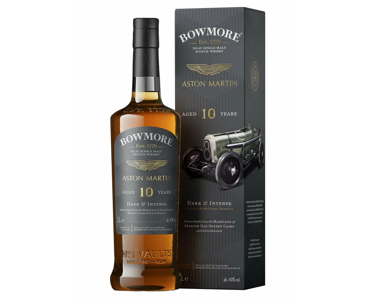 Bowmore 10 Year Old Dark & Intense Aston Martin Edition #7 Single Malt Scotch Whisky 1l