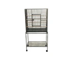 YES4PETS 161 cm Bird Cage Parrot Aviary Pet Stand-alone Budgie Perch Castor Wheels