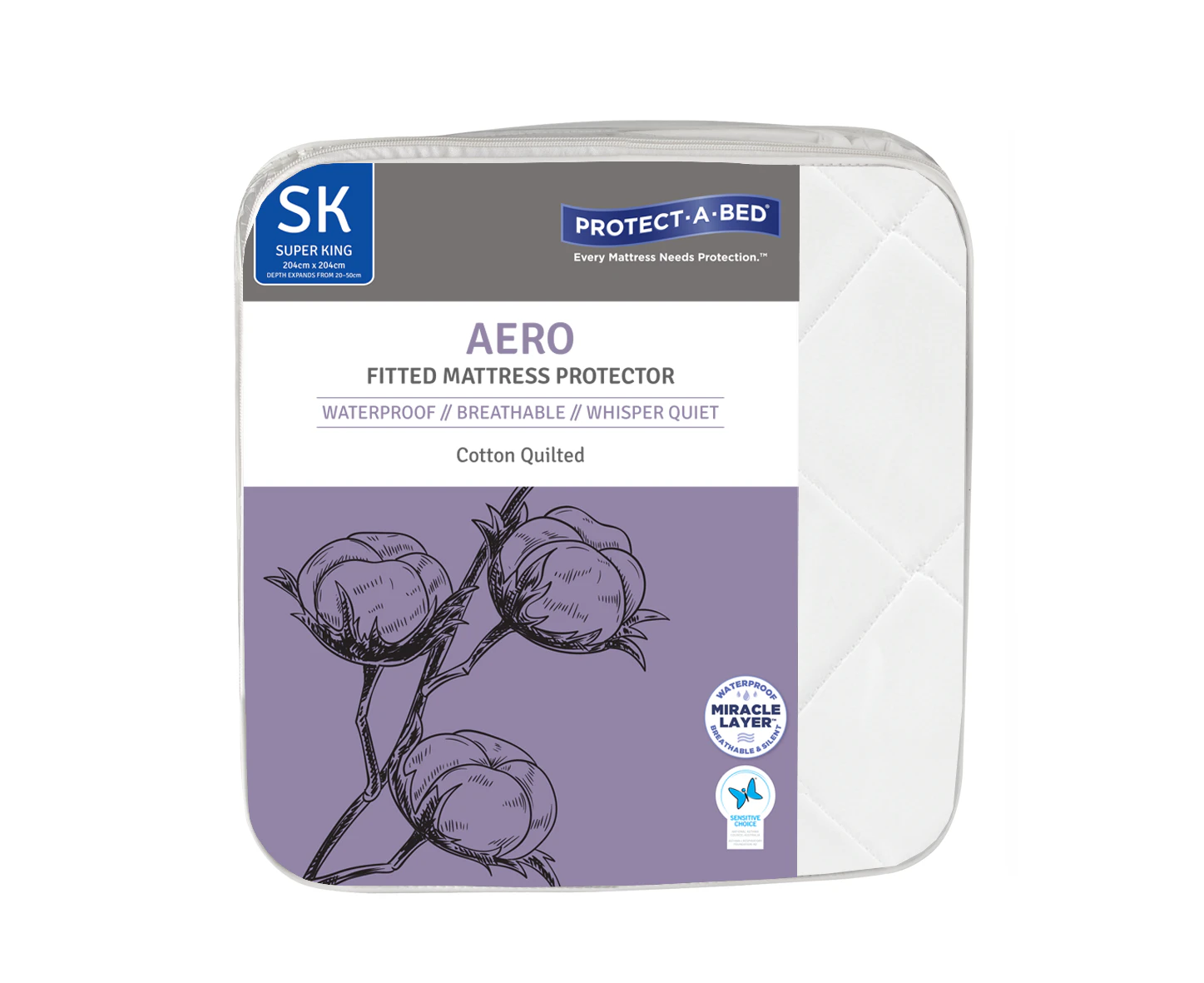 Protect A Bed Protect A Bed Aero Cotton Quilted Fitted Waterproof Mattress & Pillow Protectors ON SALE