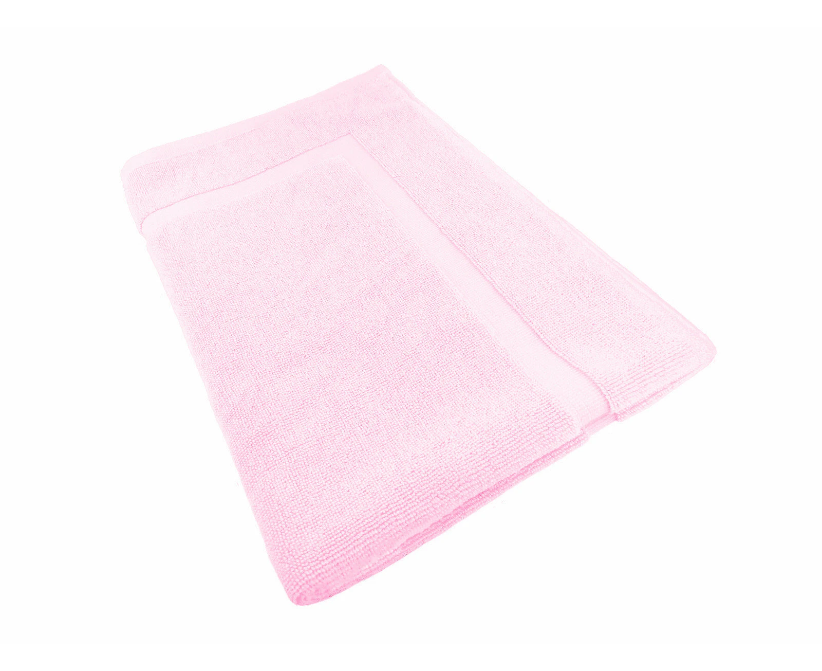 Softouch Ultra Light Quick Dry Premium Cotton Bath Mat 900gsm - Baby Pink